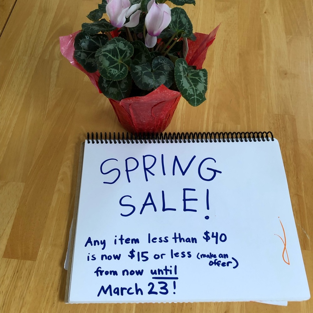 Time to clear out items before Spring!